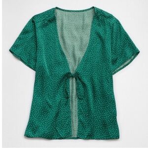 NWT Aerie OFF-DUTY SATIN PJ SET